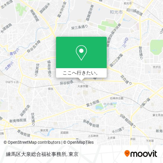 練馬区大泉総合福祉事務所地図