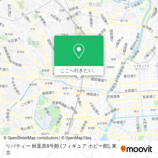 リバティー 秋葉原8号館 (フィギュア ホビー館)地図