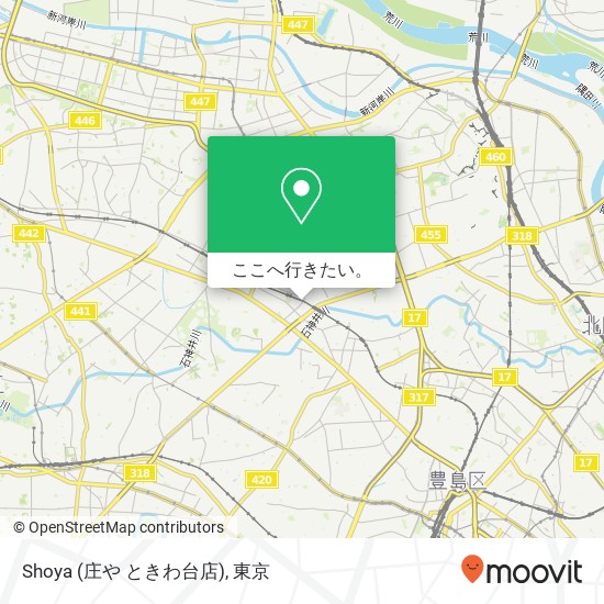 Shoya (庄や ときわ台店)地図