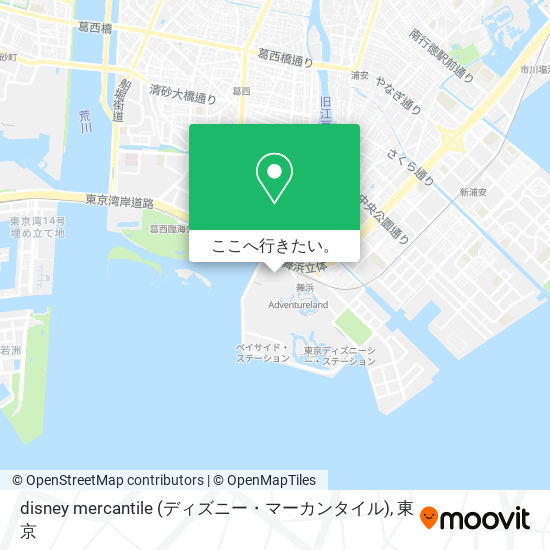 disney mercantile (ディズニー・マーカンタイル)地図