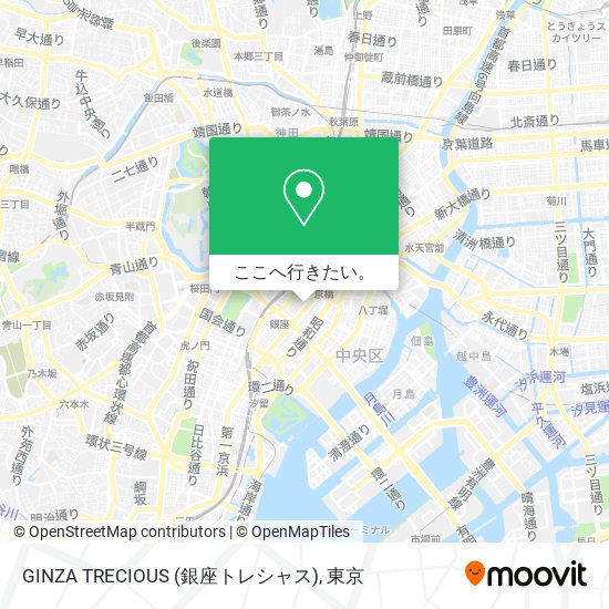 GINZA TRECIOUS (銀座トレシャス)地図