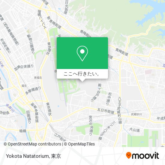 Yokota Natatorium地図