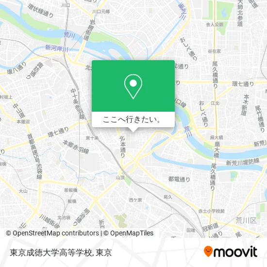 東京成徳大学高等学校地図