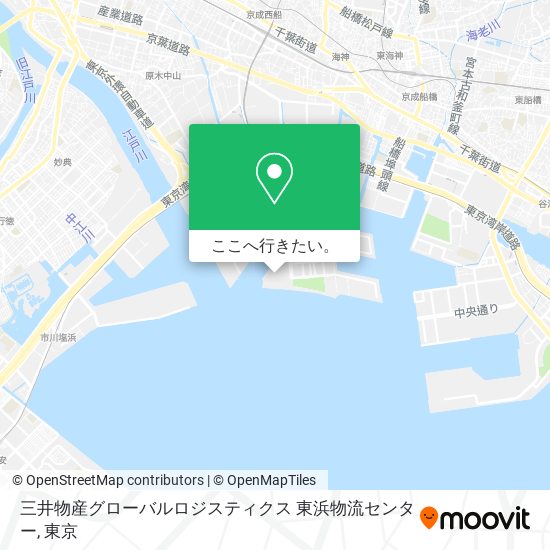 三井物産グローバルロジスティクス 東浜物流センター地図