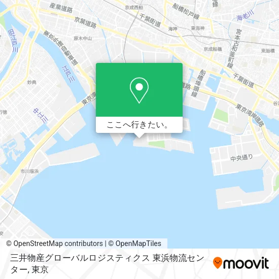 三井物産グローバルロジスティクス 東浜物流センター地図