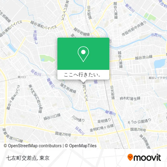 七左町交差点地図