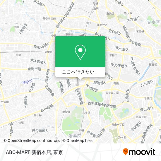 ABC-MART 新宿本店地図