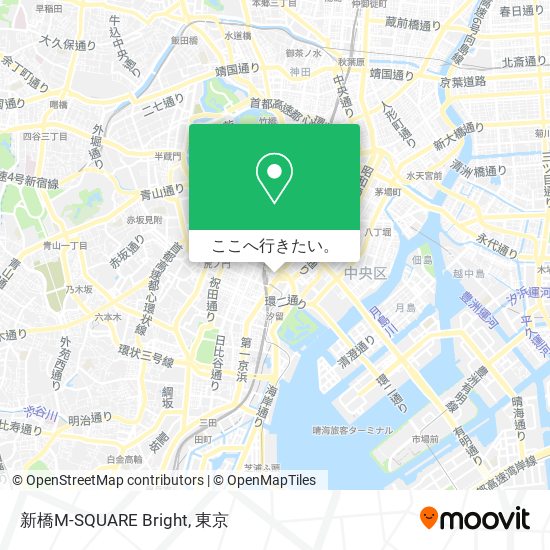 新橋M-SQUARE Bright地図