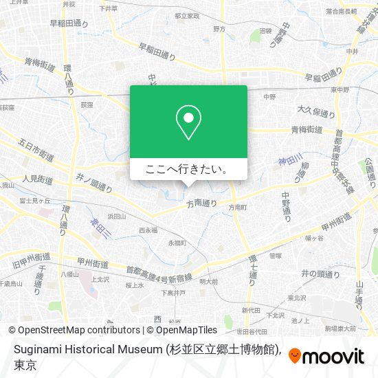 Suginami Historical Museum (杉並区立郷土博物館)地図