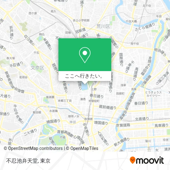 不忍池弁天堂地図