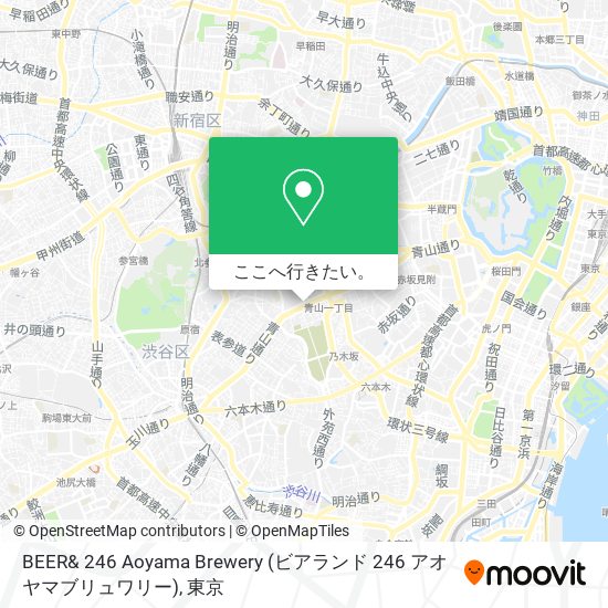 BEER& 246 Aoyama Brewery (ビアランド 246 アオヤマブリュワリー)地図