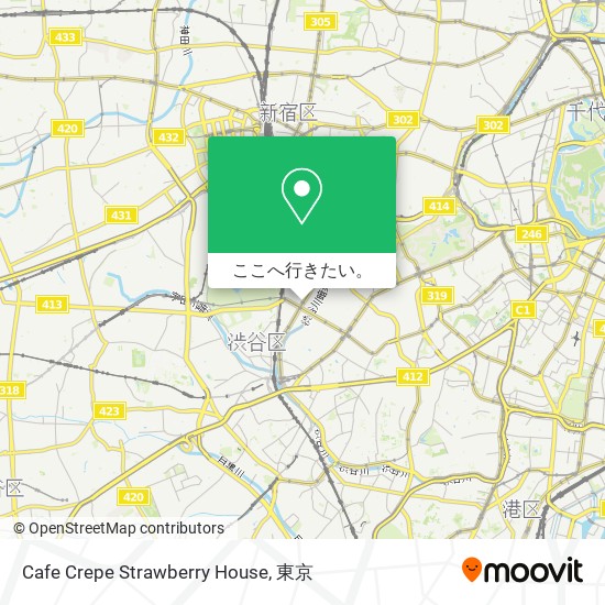 Cafe Crepe Strawberry House地図
