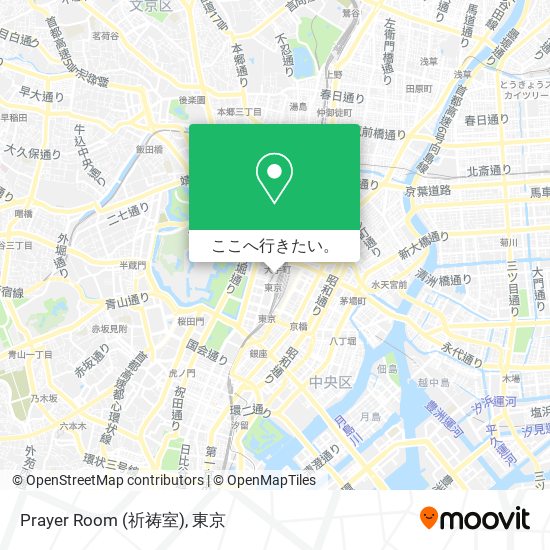 Prayer Room (祈祷室)地図