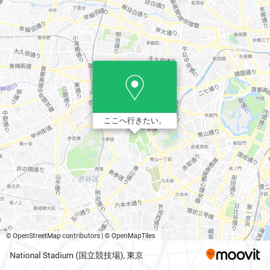 National Stadium (国立競技場)地図