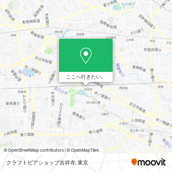 クラフトビアショップ吉祥寺地図