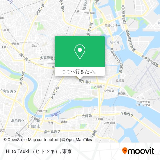 Hi to Tsuki （ヒトツキ）地図