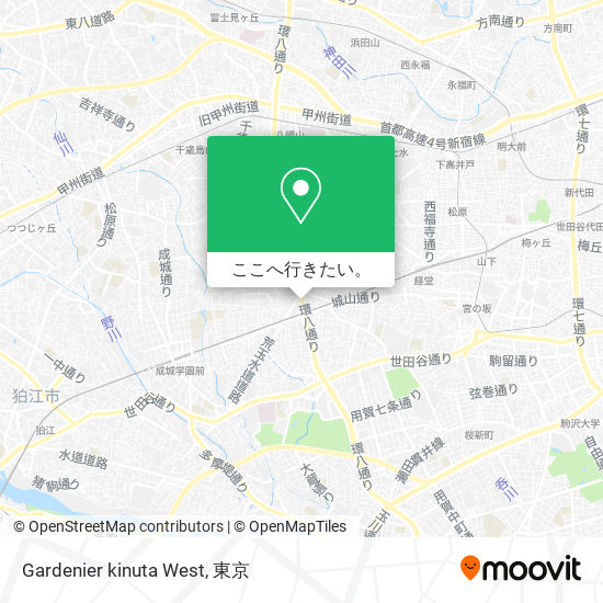 Gardenier kinuta West地図