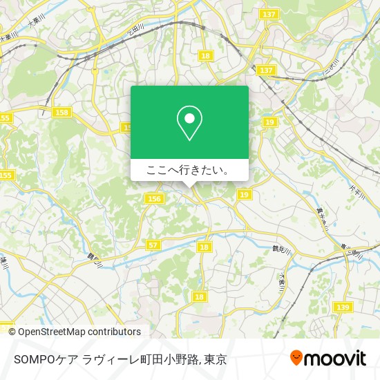 SOMPOケア ラヴィーレ町田小野路地図