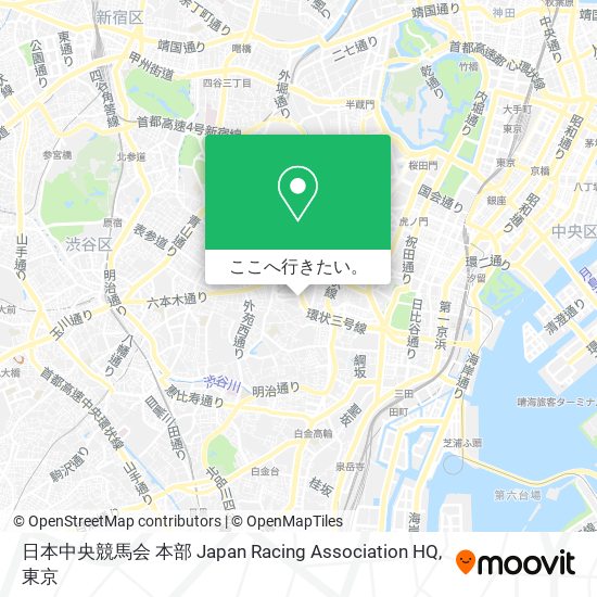 日本中央競馬会 本部 Japan Racing Association HQ地図
