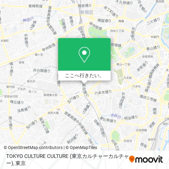 TOKYO CULTURE CULTURE (東京カルチャーカルチャー)地図