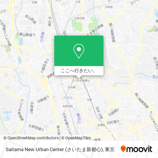 Saitama New Urban Center (さいたま新都心)地図