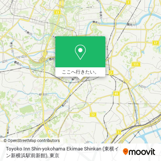 Toyoko Inn Shin-yokohama Ekimae Shinkan (東横イン新横浜駅前新館)地図