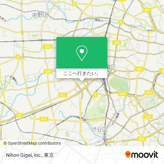 Nihon Gigei, inc.地図