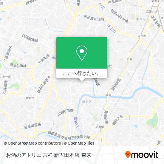 お酒のアトリエ 吉祥 新吉田本店地図
