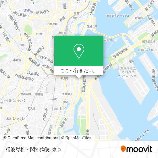 稲波脊椎・関節病院地図