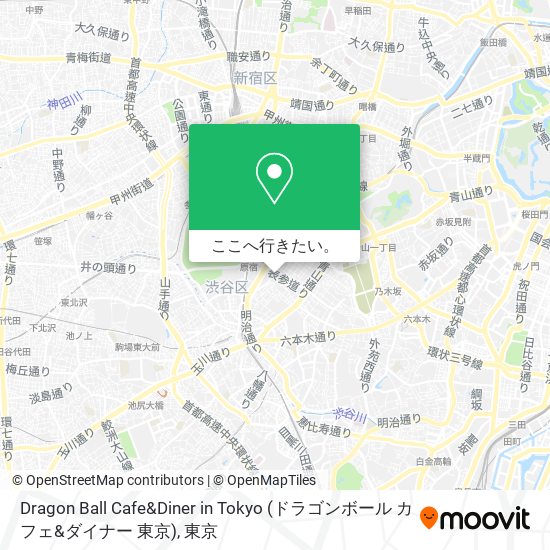 Dragon Ball Cafe&Diner in Tokyo (ドラゴンボール カフェ&ダイナー 東京)地図