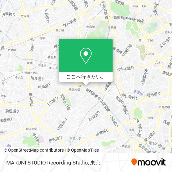 MARUNI STUDIO Recording Studio地図