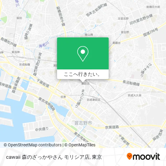 cawaii 森のざっかやさん モリシア店地図