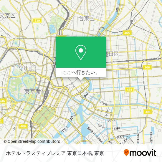 ホテルトラスティプレミア 東京日本橋地図