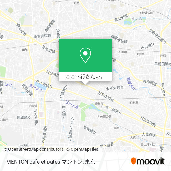 MENTON cafe et pates マントン地図