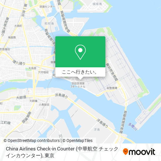 China Airlines Check-in Counter (中華航空 チェックインカウンター)地図