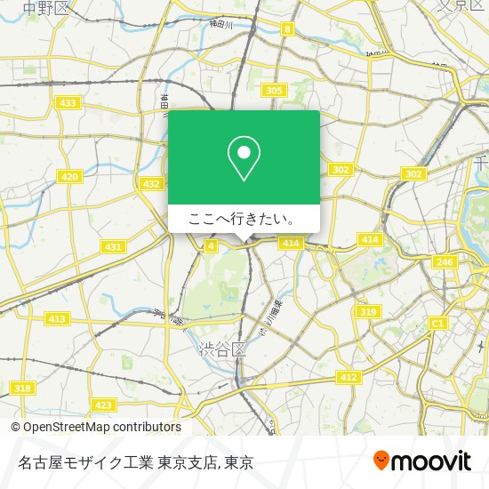 名古屋モザイク工業 東京支店地図