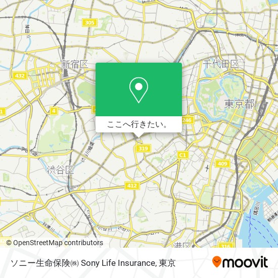 ソニー生命保険㈱ Sony Life Insurance地図