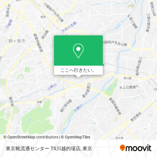 東京靴流通センター TS川越的場店地図