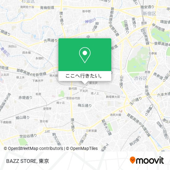 BAZZ STORE地図