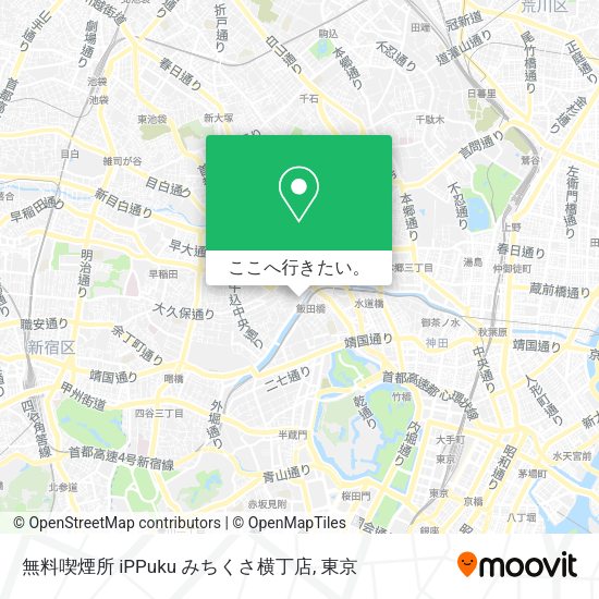 無料喫煙所 iPPuku みちくさ横丁店地図