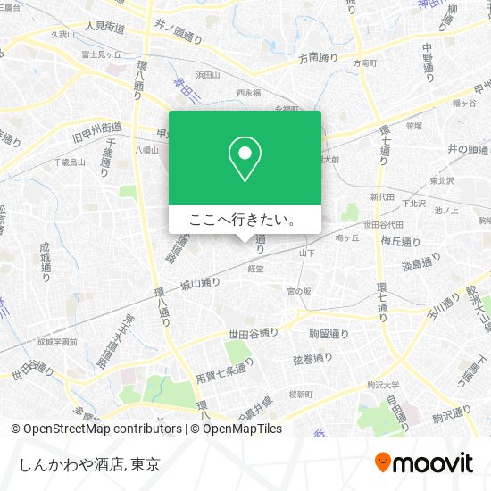 しんかわや酒店地図