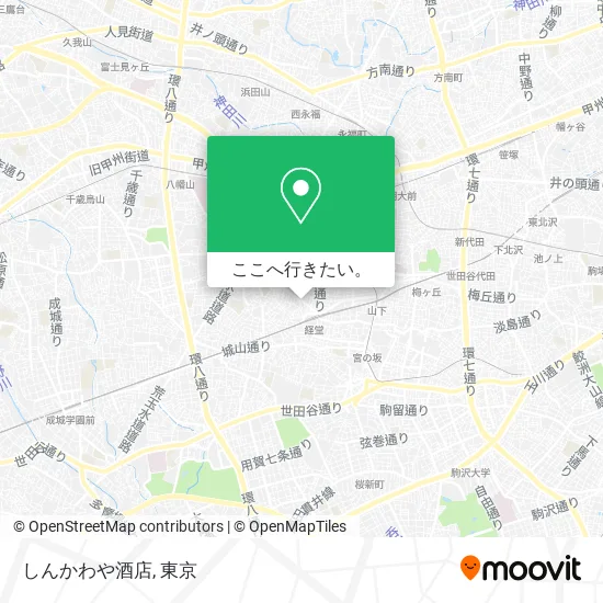 しんかわや酒店地図