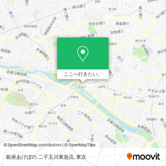 銀座あけぼの 二子玉川東急店地図