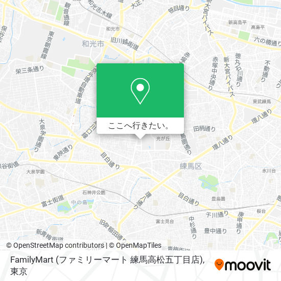 FamilyMart (ファミリーマート 練馬高松五丁目店)地図