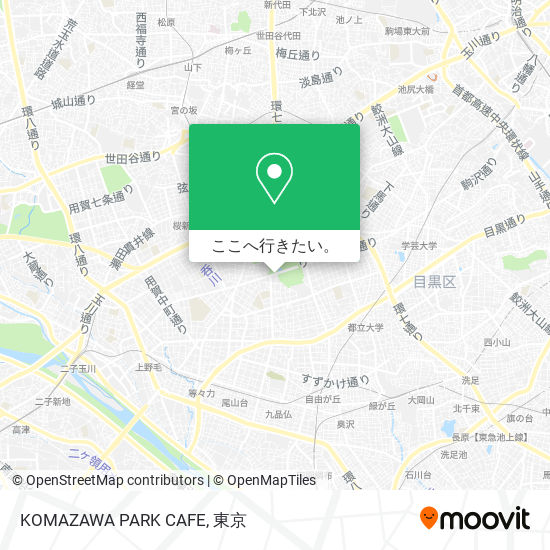 KOMAZAWA PARK CAFE地図