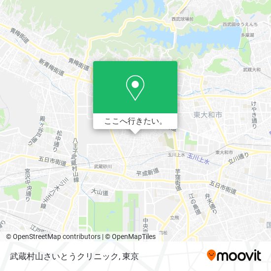 武蔵村山さいとうクリニック地図