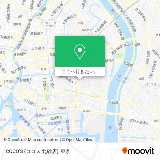 COCO'S (ココス 北砂店)地図