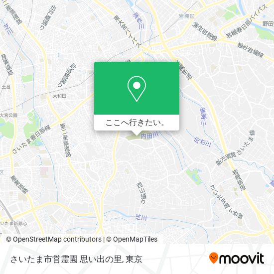 さいたま市営霊園 思い出の里地図