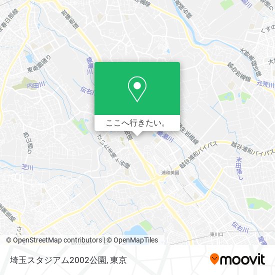 バス または 地下鉄 メトロでさいたま市の埼玉スタジアム02公園への行き方