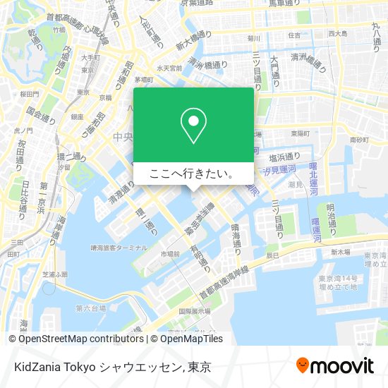 KidZania Tokyo シャウエッセン地図